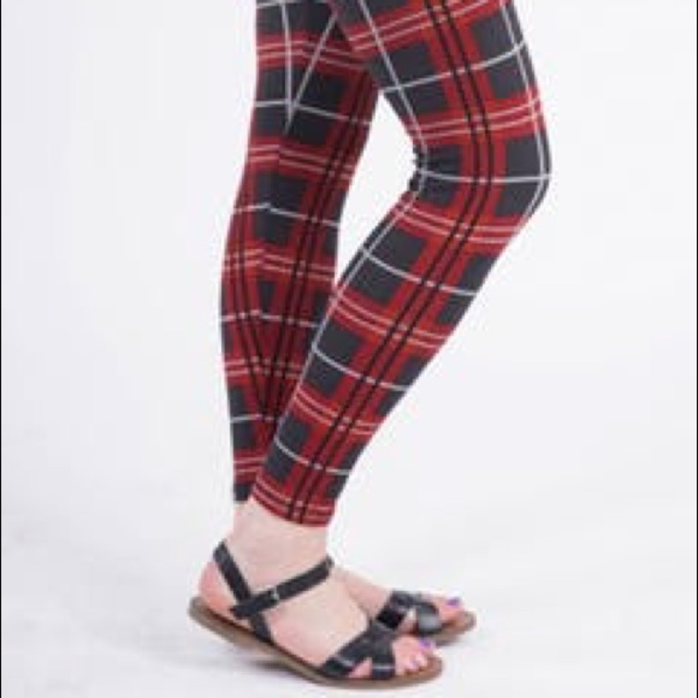 Plaid Agnes & Dora Kids Leggings